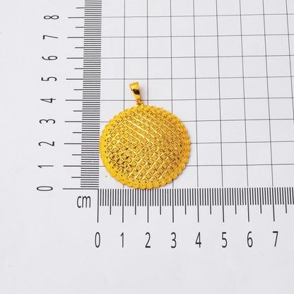 22K Yellow Gold Mesh Design Chain Necklace