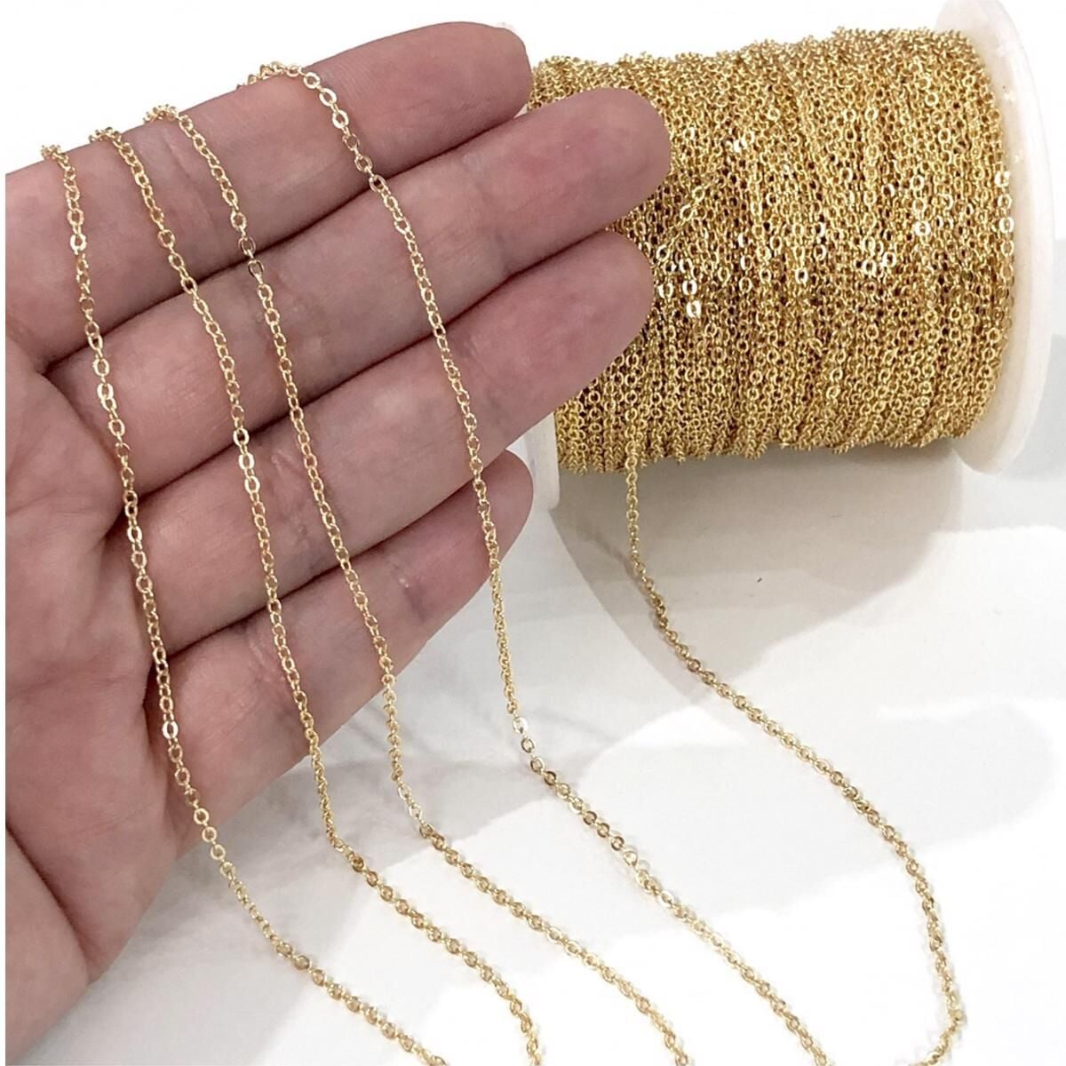 14K Yellow Gold Classic Chain 45 cm