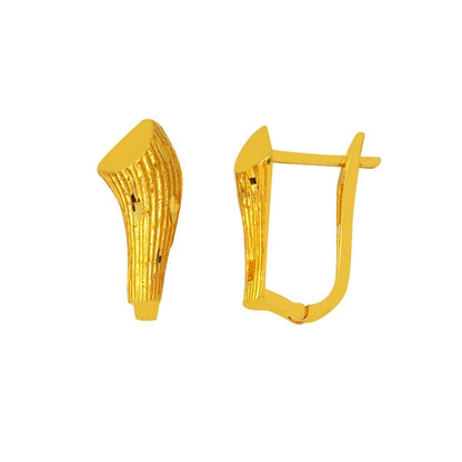 22K Yellow Gold Life Tree Earrings