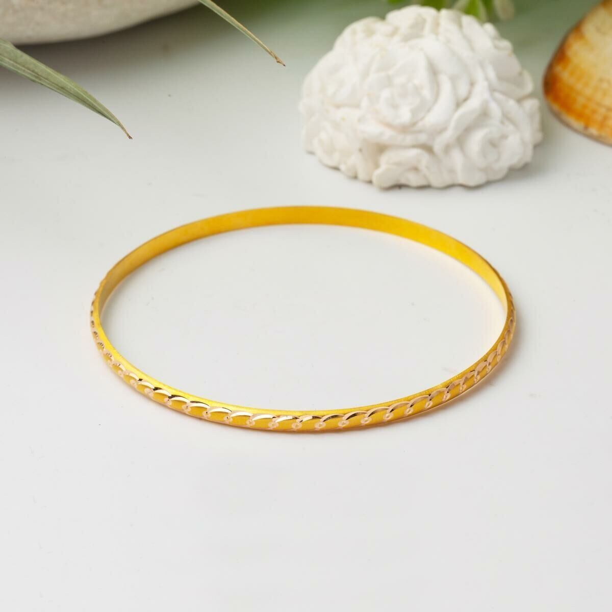 14K Yellow Gold Gift Wedding Bangle