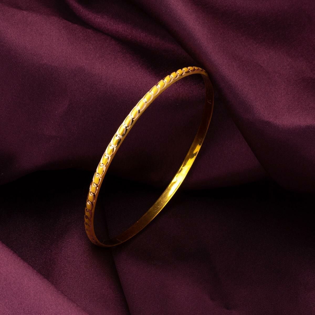 14K Yellow Gold Gift Wedding Bangle