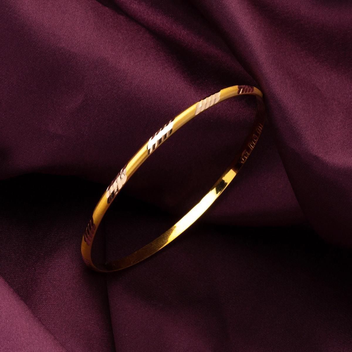 14K Yellow Gold Gift Jewelry Bangle