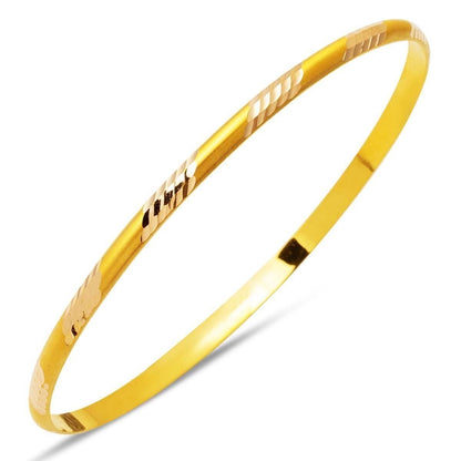14K Yellow Gold Gift Jewelry Bangle