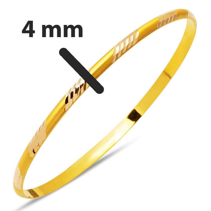 14K Yellow Gold Gift Jewelry Bangle