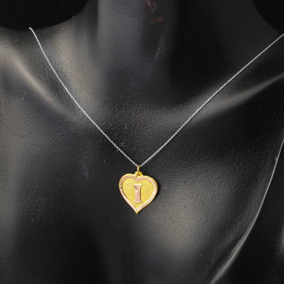 14K Yellow Gold Gift Initial I Pendant