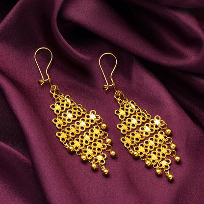 14K Yellow Gold Indian Style Earrings (4.5 g)