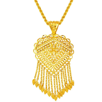22K Yellow Gold Indian Style Necklace