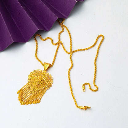 22K Yellow Gold Indian Style Necklace