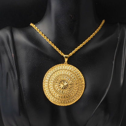 22K Yellow Gold Indian Style Necklace (18.33 g)