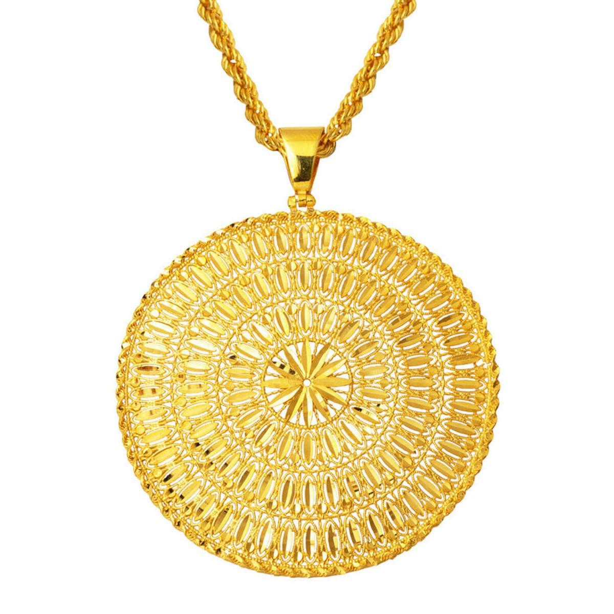 22K Yellow Gold Indian Style Necklace (18.33 g)