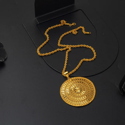 22K Yellow Gold Indian Style Necklace (18.33 g)
