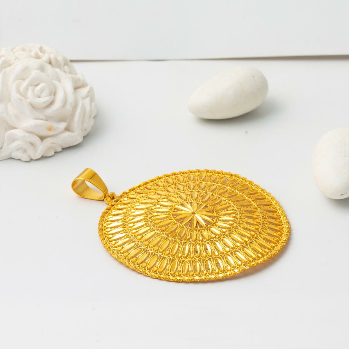 22K Yellow Gold Indian Style Necklace (18.33 g)