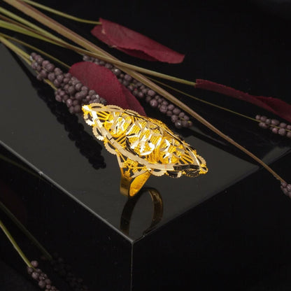 14K Yellow Gold Indian Style Ring