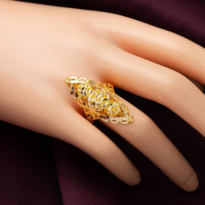 14K Yellow Gold Indian Style Ring