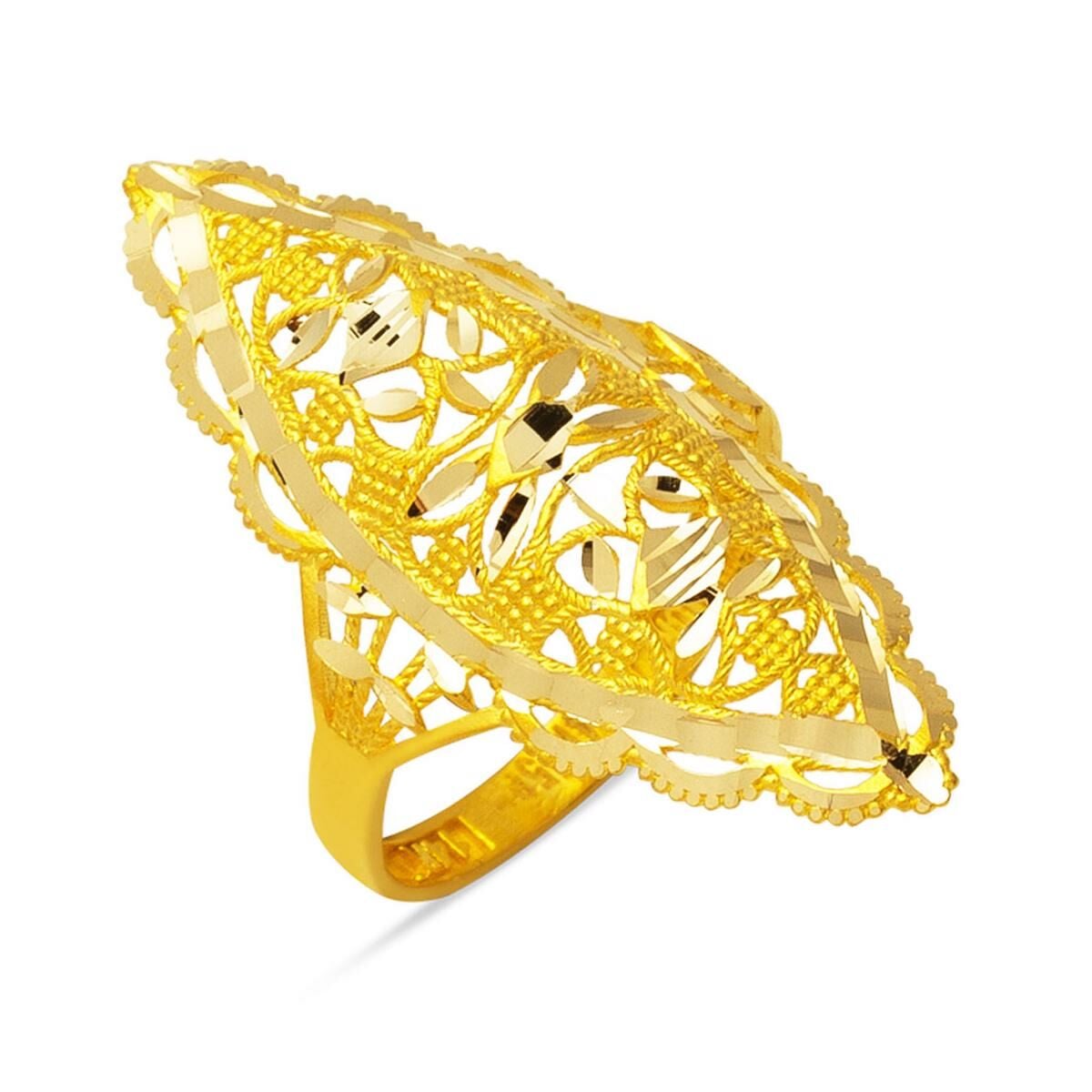 14K Yellow Gold Indian Style Ring (2.95 g)