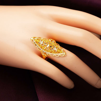 14K Yellow Gold Indian Style Ring (2.95 g)