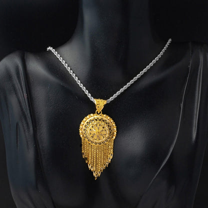 22K Yellow Gold Indian Style Pendant (11.64 g)