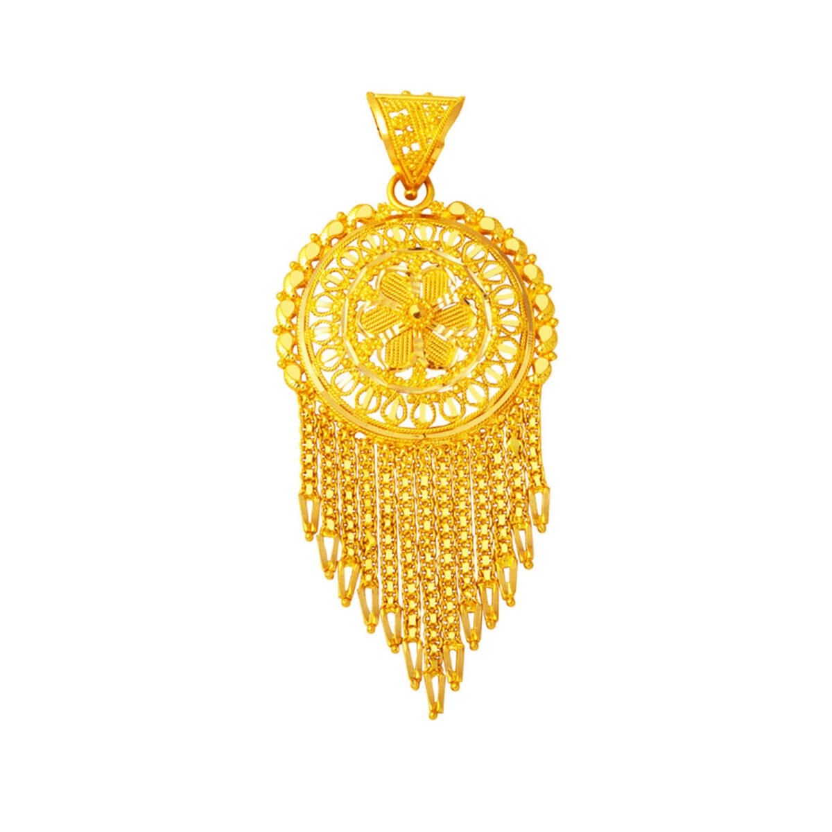 22K Yellow Gold Indian Style Pendant (11.64 g)