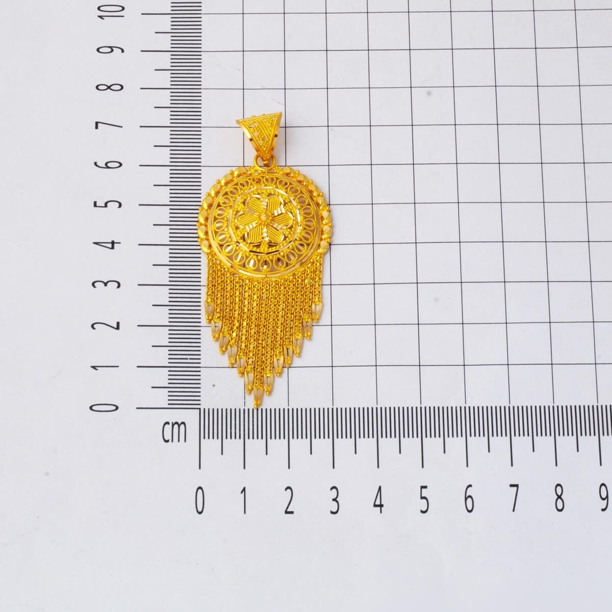 22K Yellow Gold Indian Style Pendant (11.64 g)