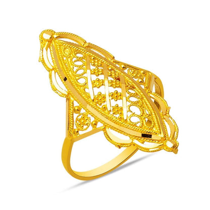 22K Yellow Gold Indian Style Ring (3.71 g)