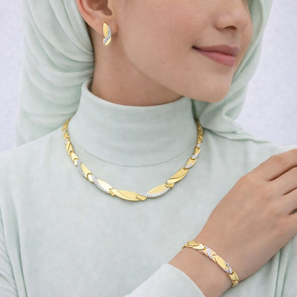 14K Yellow Gold Hittite Jewelry Set