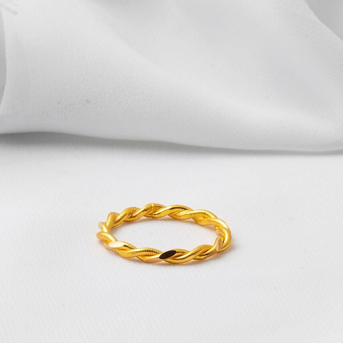 22K Yellow Gold Double Twisted Ring (3.57 g)