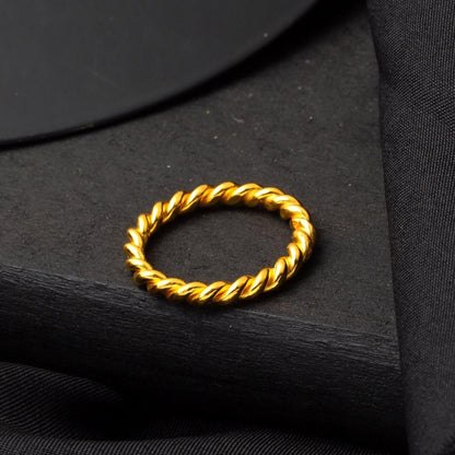 22K Yellow Gold Double Twisted Ring