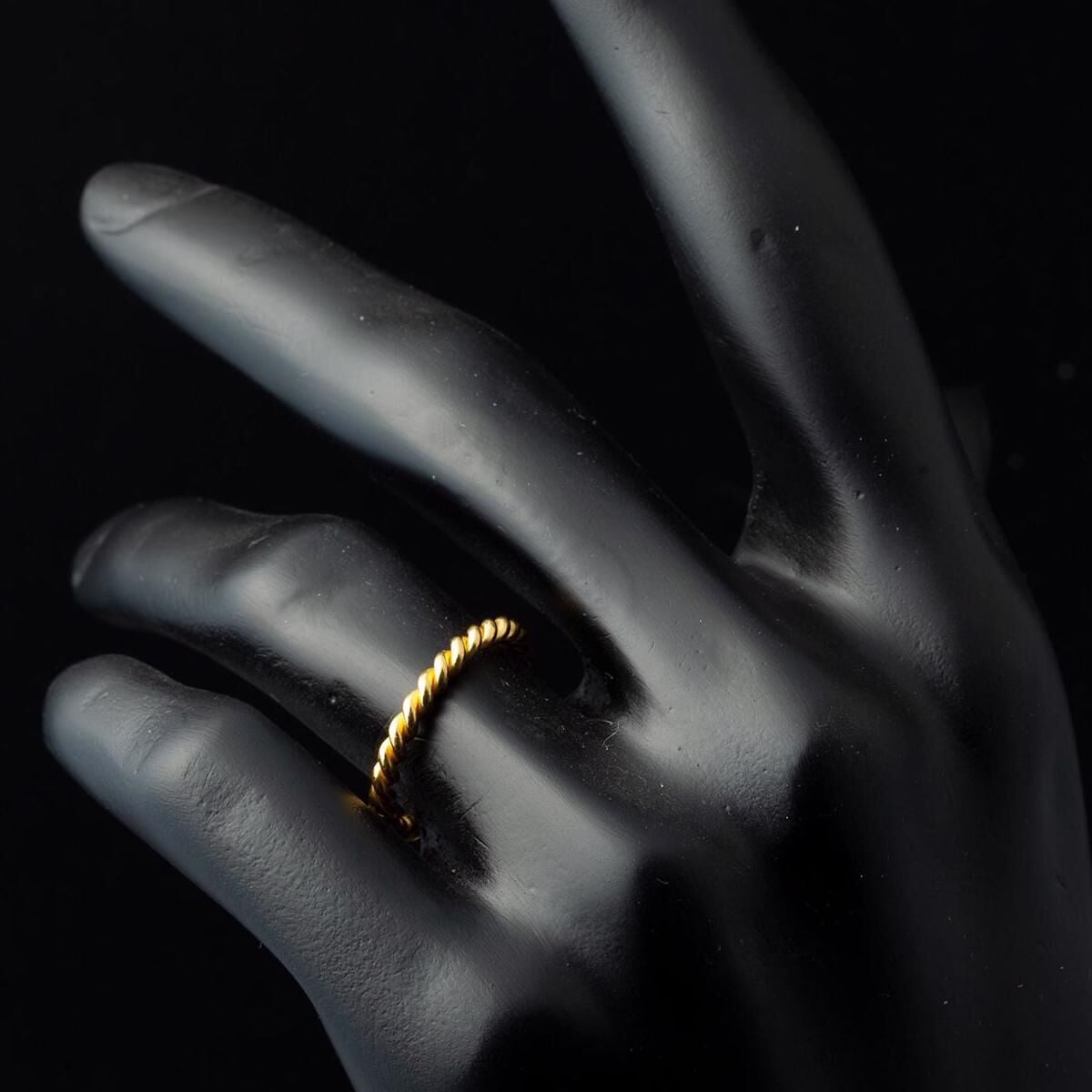 22K Yellow Gold Double Twisted Ring