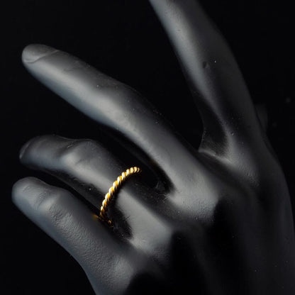 22K Yellow Gold Double Twisted Ring