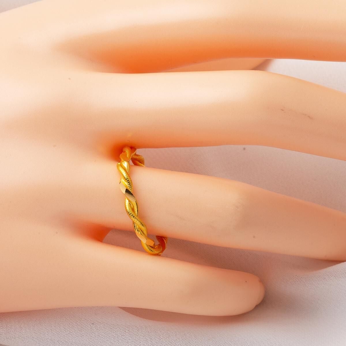22K Yellow Gold Double Twisted Ring (3.57 g)
