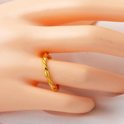 22K Yellow Gold Double Twisted Ring (3.57 g)