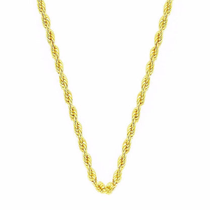 14K Yellow Gold 40 cm Thin Twisted Chain