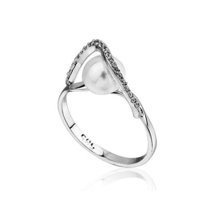 14K White Gold Pearl Jewelry Set