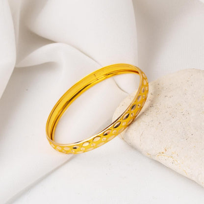 14K Yellow Gold Insta Children's Bangle