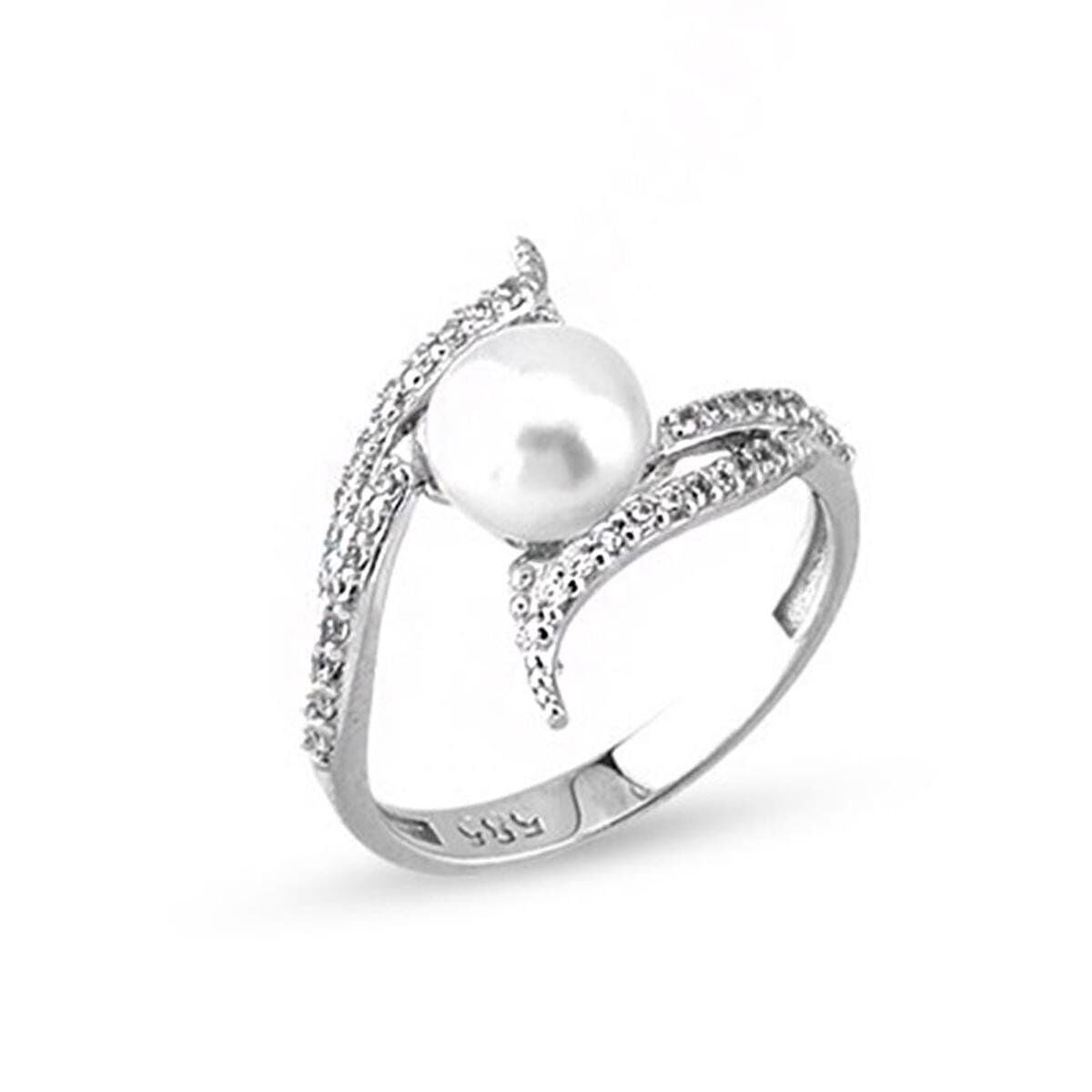 14K Yellow Gold Ivy Pearl Ring