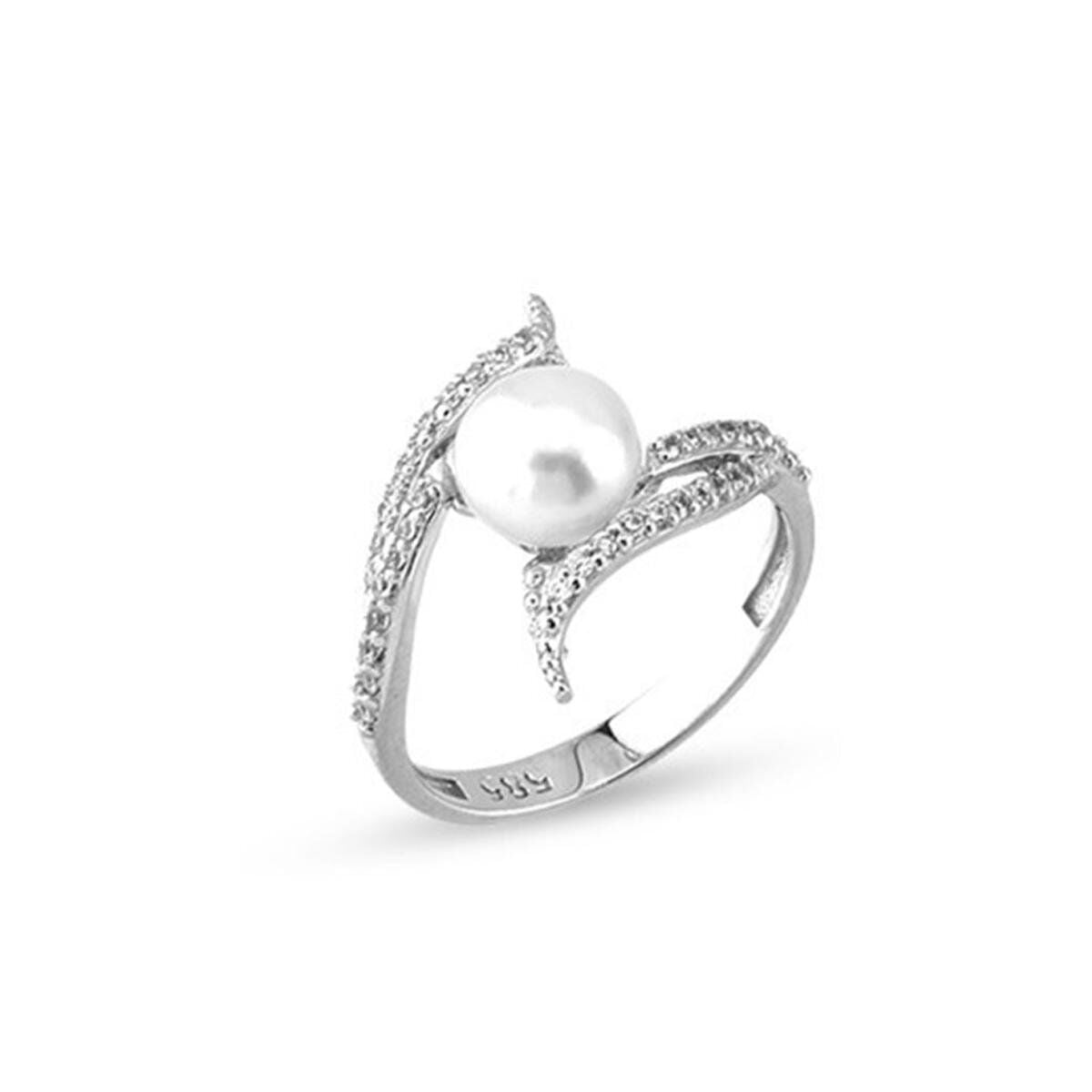 14K White Gold Isabella Bridal Pearl Set
