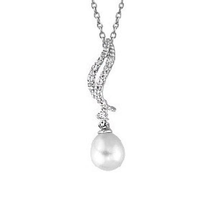 14K White Gold Isabella Pearl Set
