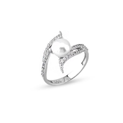 14K White Gold Isabella Pearl Set