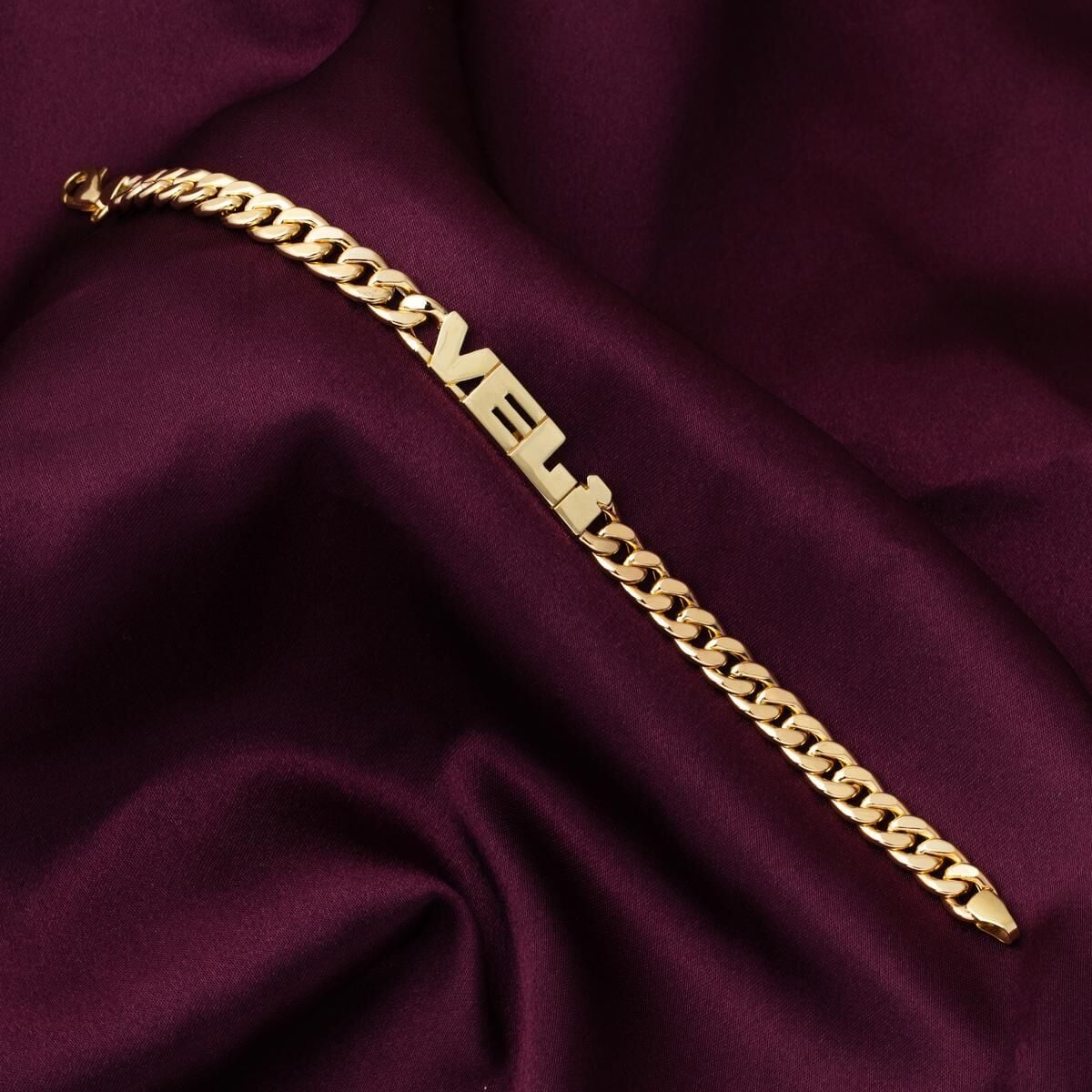 14K Yellow Gold Name Bracelet