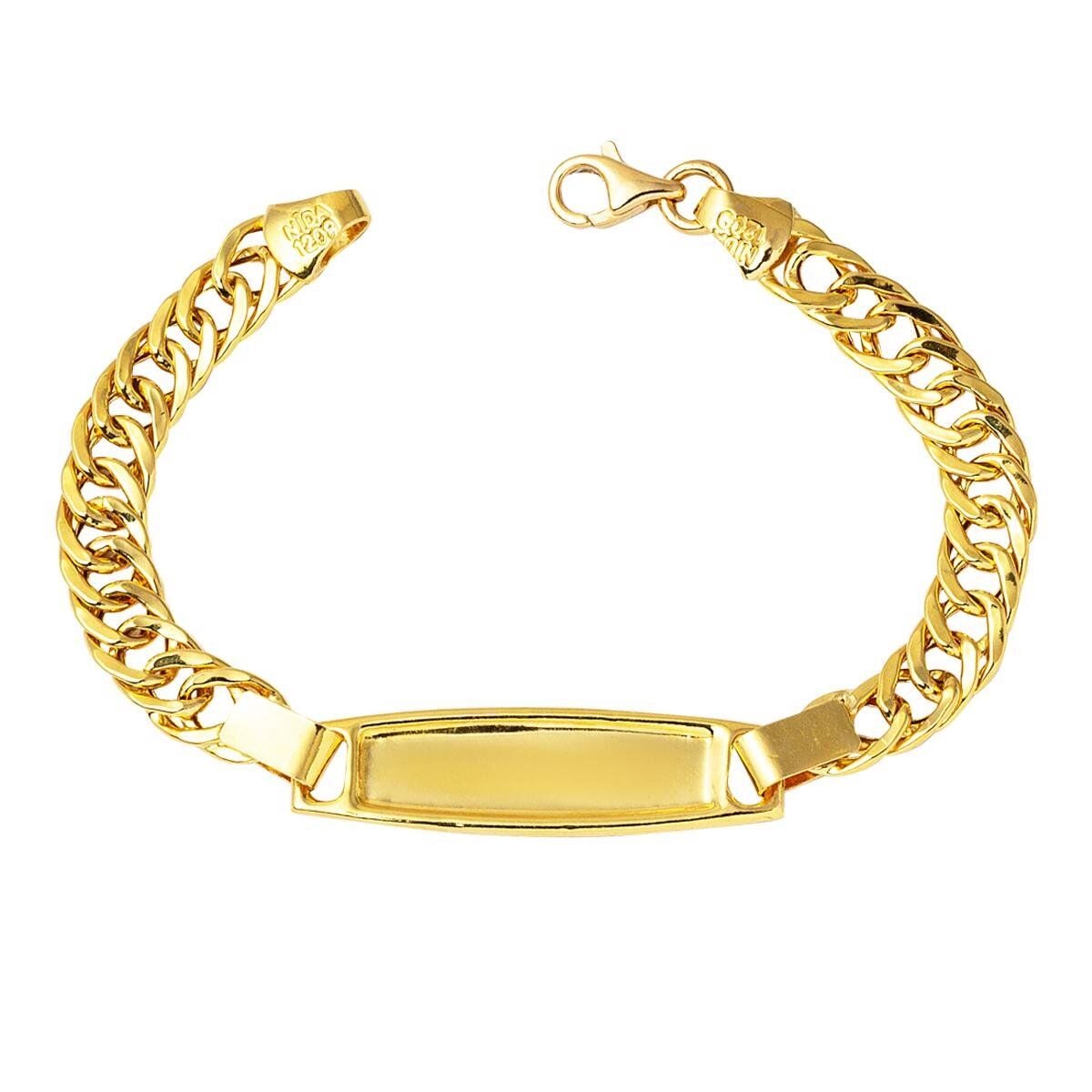 22K Yellow Gold Name Plate Children's Bracelet (5.92 g)