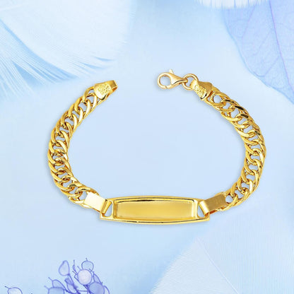 22K Yellow Gold Name Plate Children's Bracelet (5.92 g)