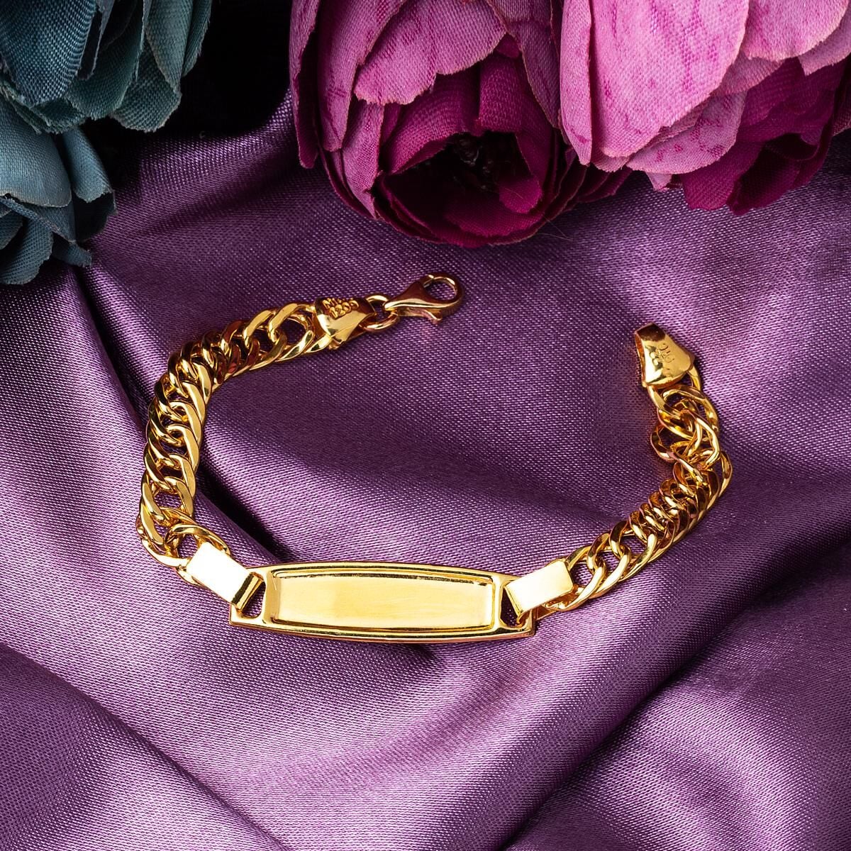 22K Yellow Gold Name Plate Children's Bracelet (5.92 g)