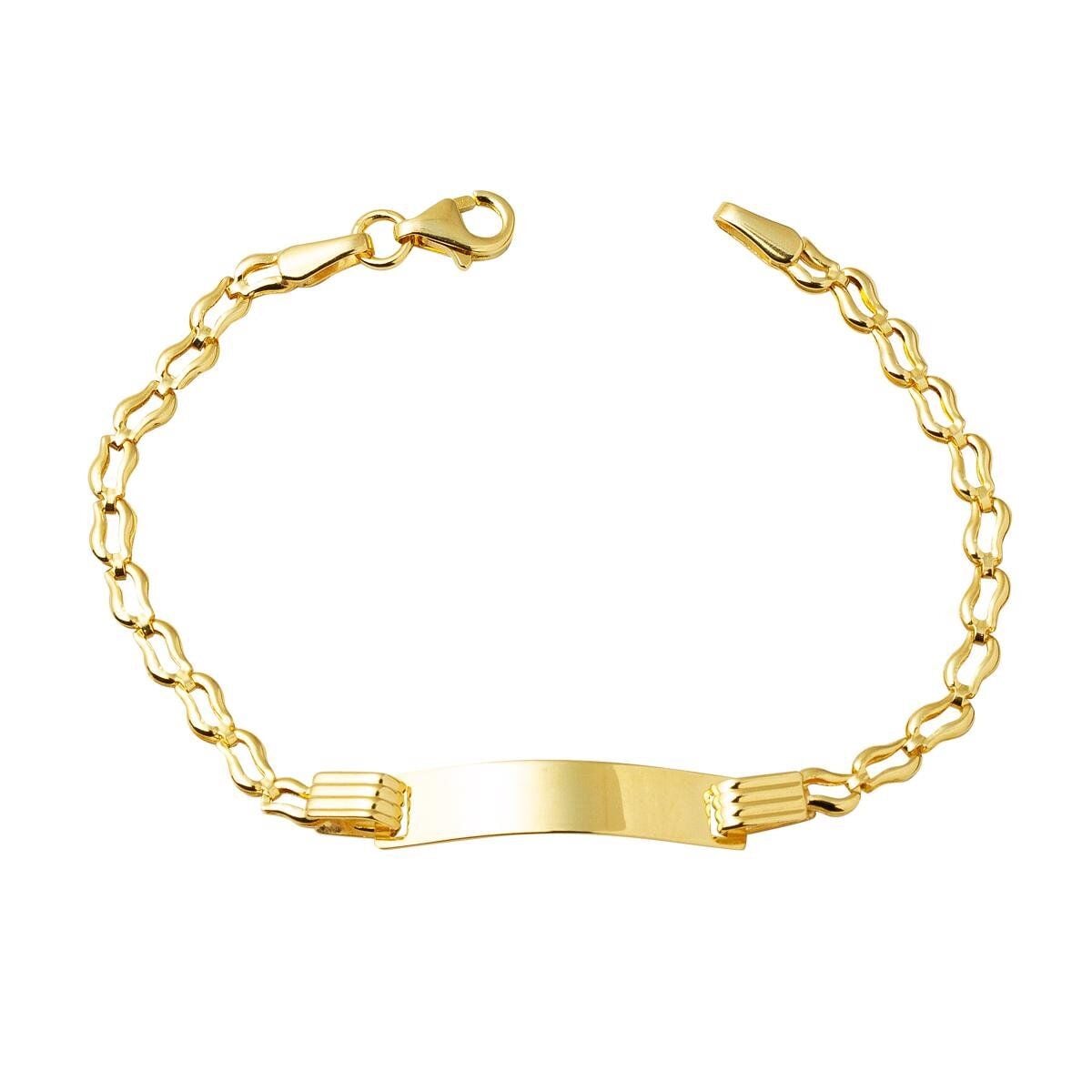 14K Yellow Gold Name Children's Bracelet