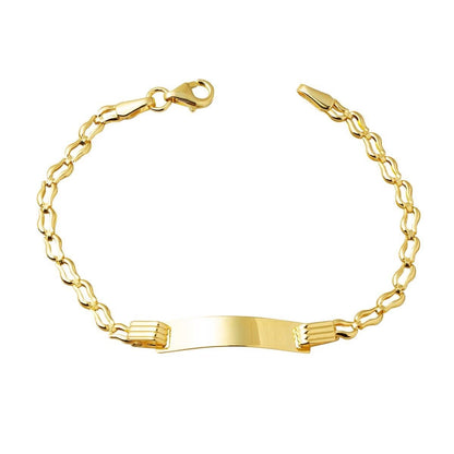 14K Yellow Gold Name Children's Bracelet
