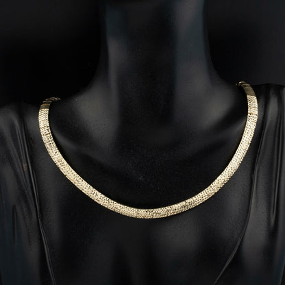 14K Yellow Gold Italian Tennis Jewelry Set