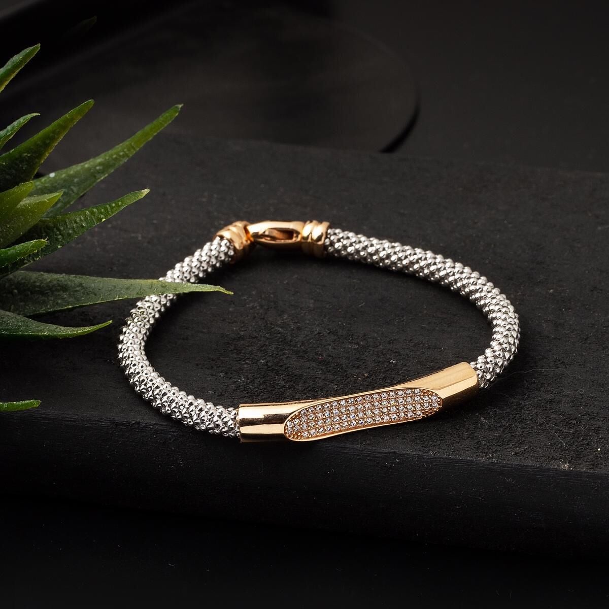 14K Rose Gold Jessica Cubic Zirconia Bracelet