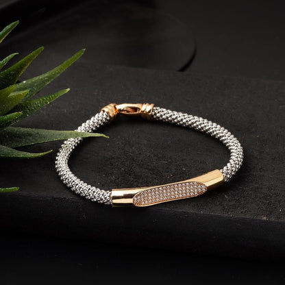 14K Rose Gold Jessica Cubic Zirconia Bracelet