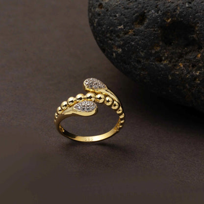 14K Yellow Gold Julia Fashion Cubic Zirconia Ring