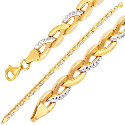 14K Yellow Gold Hand Engraved Bracelet (6.55 g)