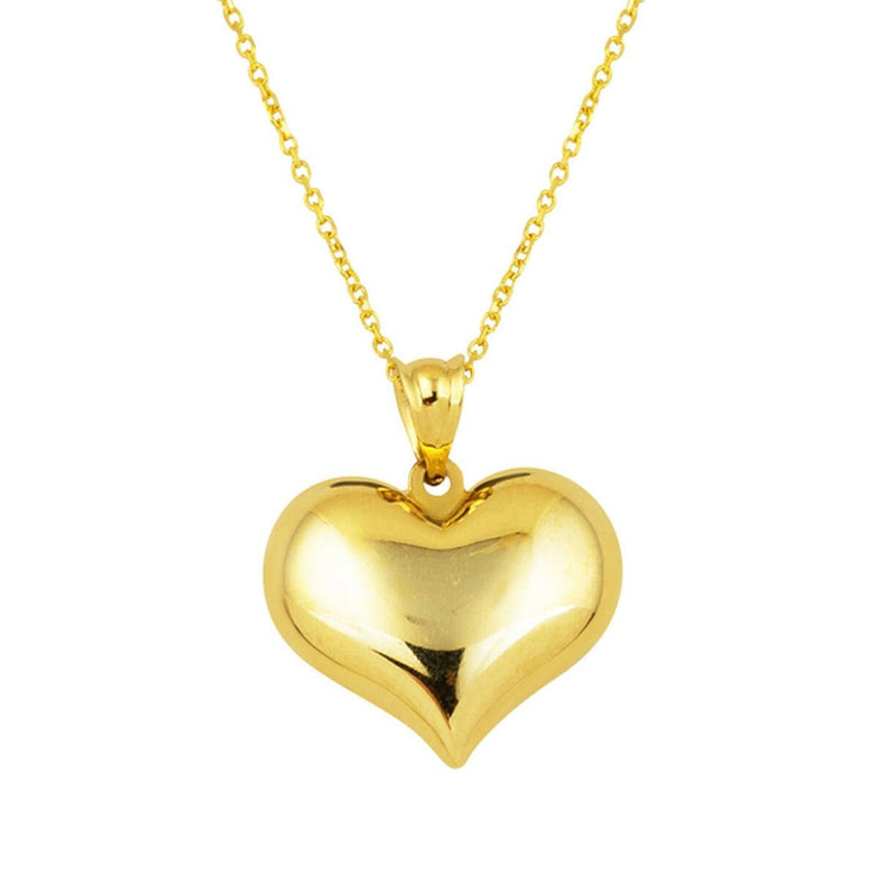 14K Yellow Gold Heart Necklace (1.92 g)